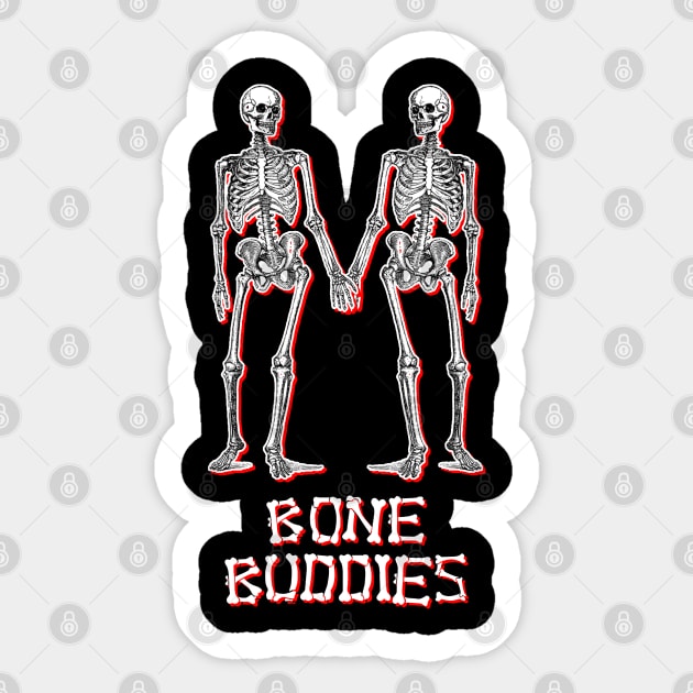 Bone Buddies Funny Skeleton Sticker by Flippin' Sweet Gear